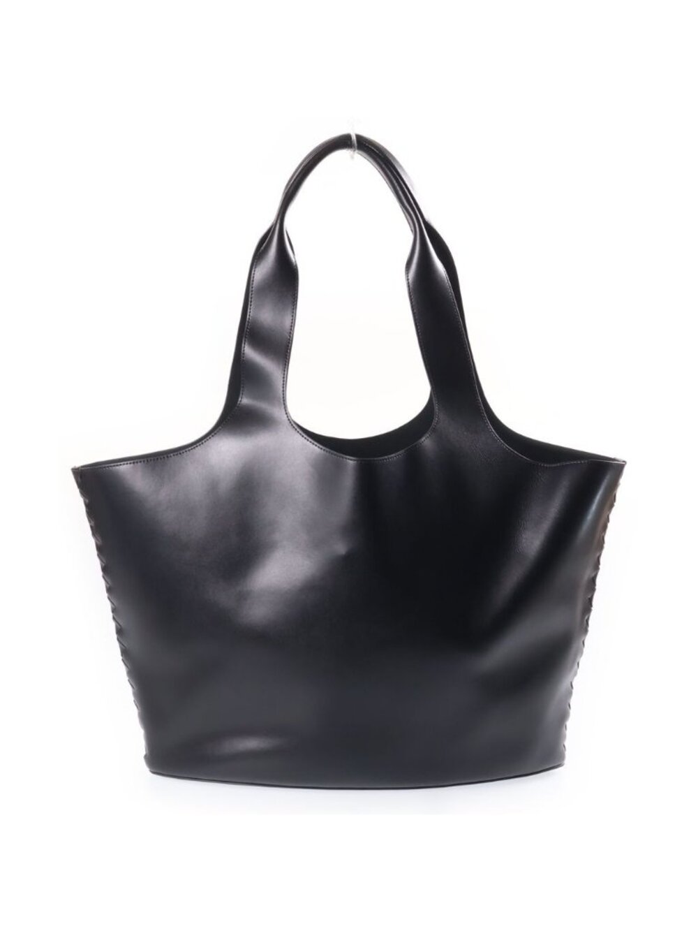 Bottega Veneta Medium Creek Tote Bag Black Leather